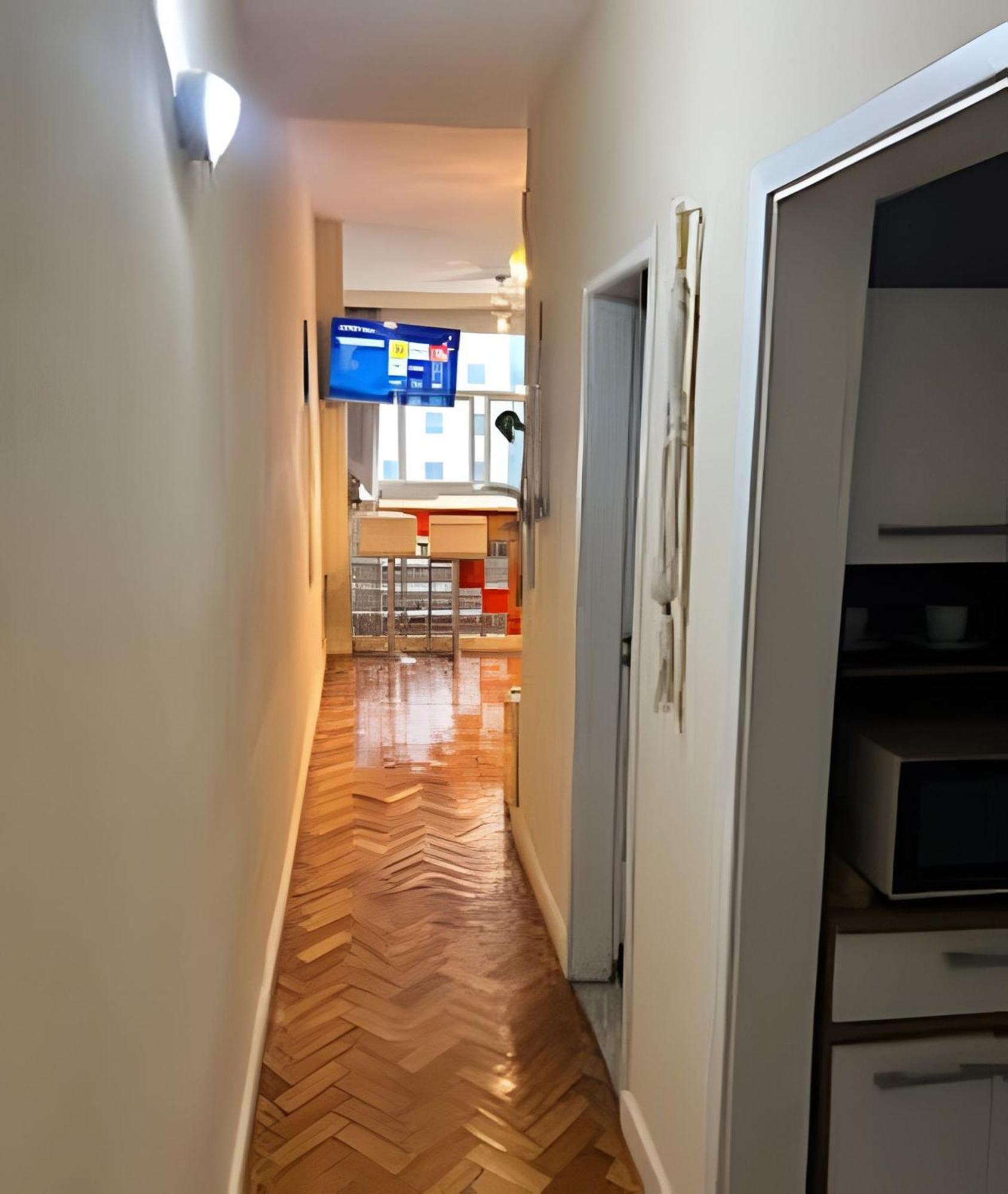 Apartamento Em Copacabana Com Vista Lateral Do Mar 里约热内卢 外观 照片